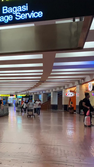 印尼巴厘岛登巴萨国际机场航站楼17秒视频