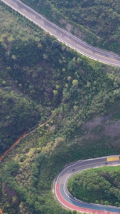 惊险的盘山公路航拍视频视频