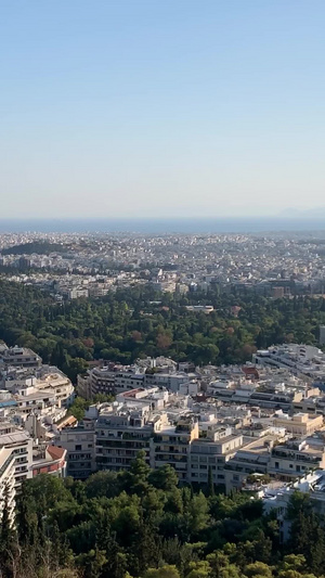希腊雅典城市风光延时视频旅游景点40秒视频