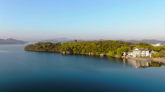 航拍5A景点天目湖山水园景区自然风光视频视频