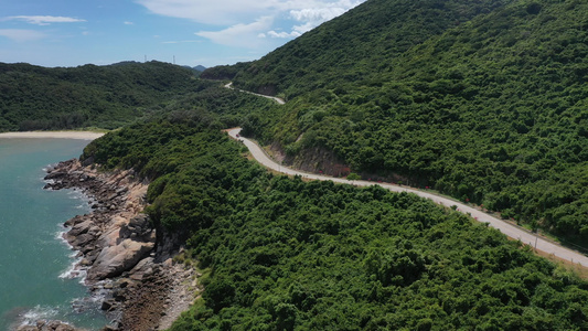 海岛沿海道路视频