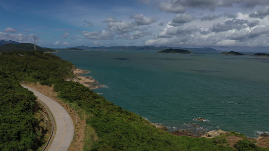 海岛沿岸风光视频