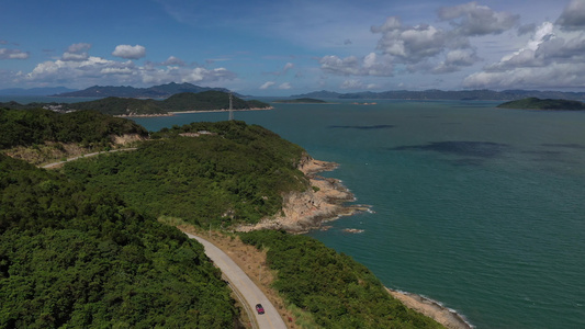 海岛沿岸风光视频