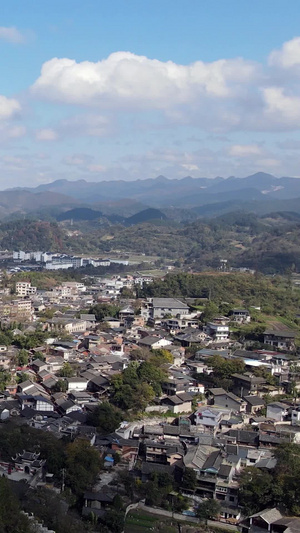 航拍贵州青岩古镇5A景区全景古建筑44秒视频