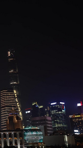 东方明珠夜景黄浦江夜景视频