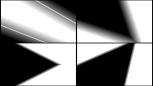 一组黑白三角擦除转场动画视频