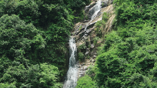 高山瀑布素材4k实拍视频