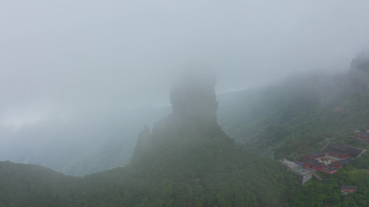 航拍贵州梵净山视频