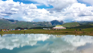 高原西藏类乌齐美景57秒视频