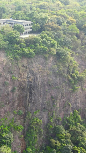 航拍佛山西樵山九龙岩摩崖石刻中国国家地质公园24秒视频