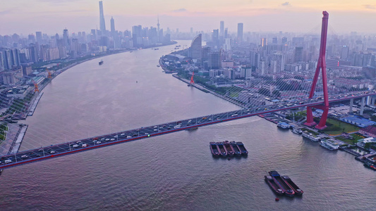 浦江两岸航拍视频