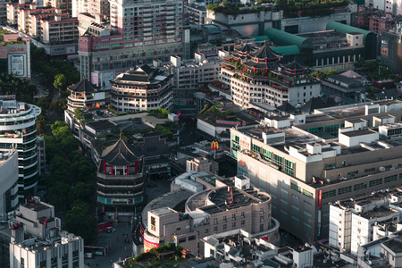 深圳东门老街建筑光影延时视频