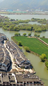 航拍江苏太湖旅游度假区景点太湖古镇全景视频旅游景区视频