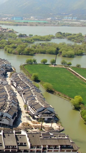 航拍江苏太湖旅游度假区景点太湖古镇全景视频旅游景区66秒视频