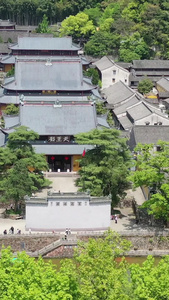 宁波天童寺古建筑航拍视频宁波旅游视频