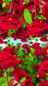 唯美玫瑰花穿梭背景视频素材玫瑰花背景视频