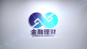 简洁大气金融企业标志展片头片尾AE模板15秒视频
