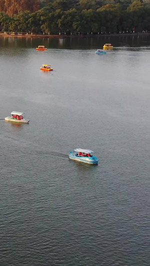 南京玄武湖风光及游船旅游景点28秒视频