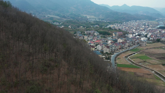 杭州建德三都镇卸比山村乡村风光航拍合集视频