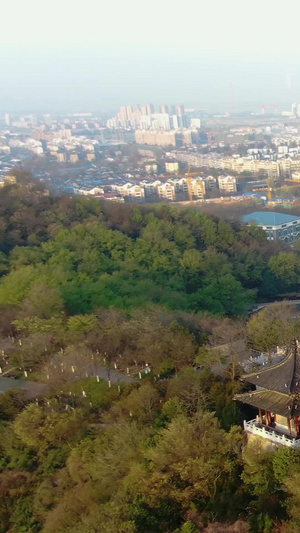 航拍镇江旅游景点古街西津渡地标建筑云台阁视频古建筑53秒视频