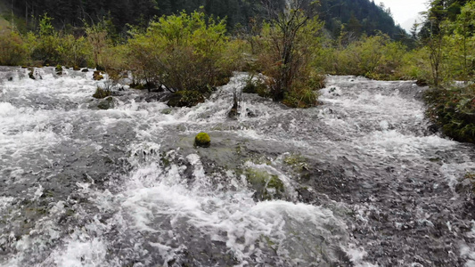 九寨沟珍珠海瀑布视频