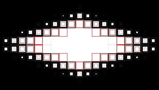 黑白方块视频转场遮罩带通道视频