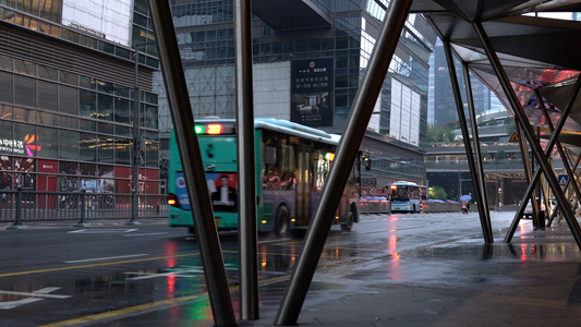 4K城市公共交通视频