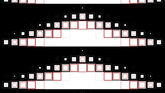黑白方块动态转场视频
