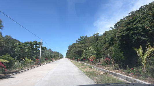 海岛自驾游沿途风景视频