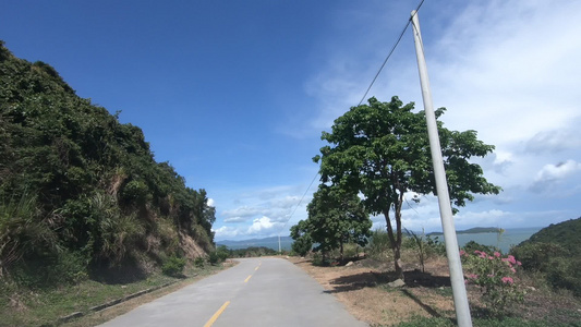 海岛自驾游沿途风景视频