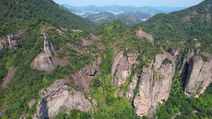 航拍5A景区雁荡山灵峰景观区朝阳嶂视频42秒视频