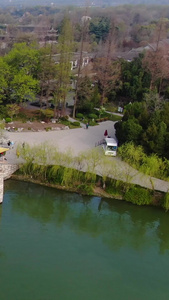 航拍扬州瘦西湖著名古建筑五亭桥视频江苏旅游视频