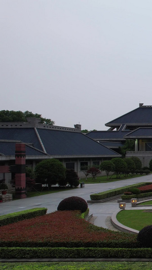 航拍湖北省博物馆素材古建筑24秒视频