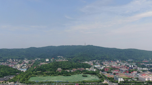 湖南长沙橘子洲岳麓山5A景区航拍视频视频