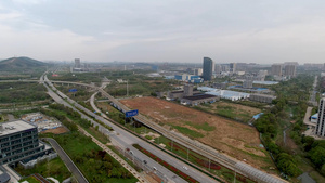 武汉外环高速和高新开发区高清视频25秒视频