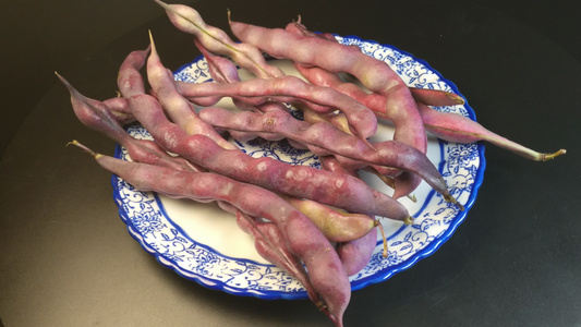 紫色四季豆豌豆视频