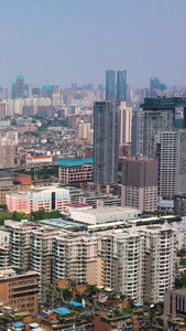 成都市区全景航拍素材城市发展视频