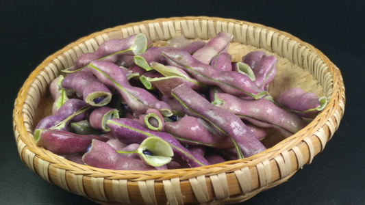 紫色四季豆豌豆视频