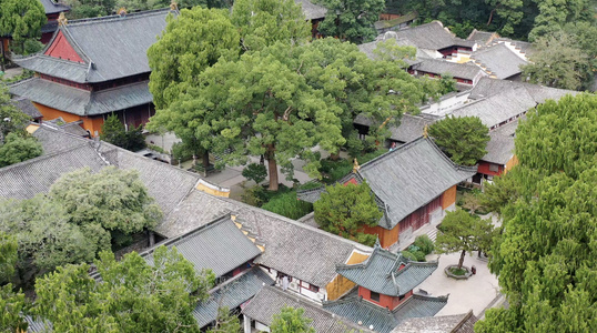 浙江天台县天台山国清寺风光视频