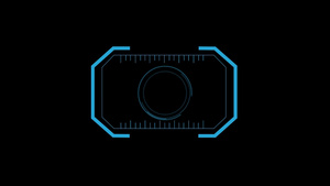 动态科技感HUD透明背景视频元素19秒视频