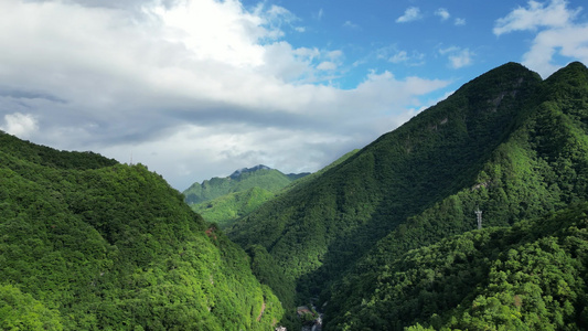 航拍祖国大好河山青山绿水自然风光视频