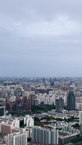 北京奥林匹克公园鸟瞰奥运会场馆视频