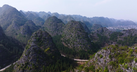 贵州4A景区万峰林航拍视频