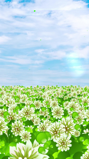 绿色花海背景视频30秒视频
