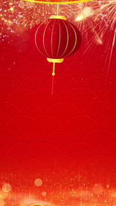 节日喜庆热闹春节红色背景视频视频