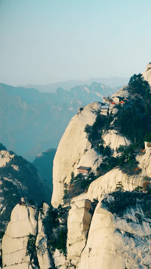 航拍华山秋景旅游景点90秒视频