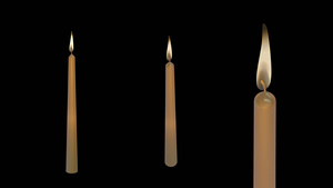 4k循环感恩节蜡烛烛火动画24秒视频