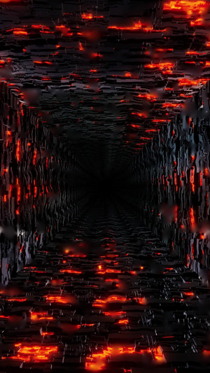 三维火焰隧道背景3D隧道30秒视频