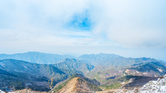 8K太白山秋景延时视频