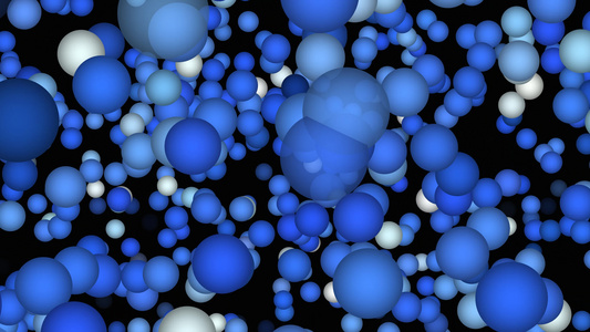蓝色气泡背景动画无缝可循环4k蓝色气泡的动态视频
